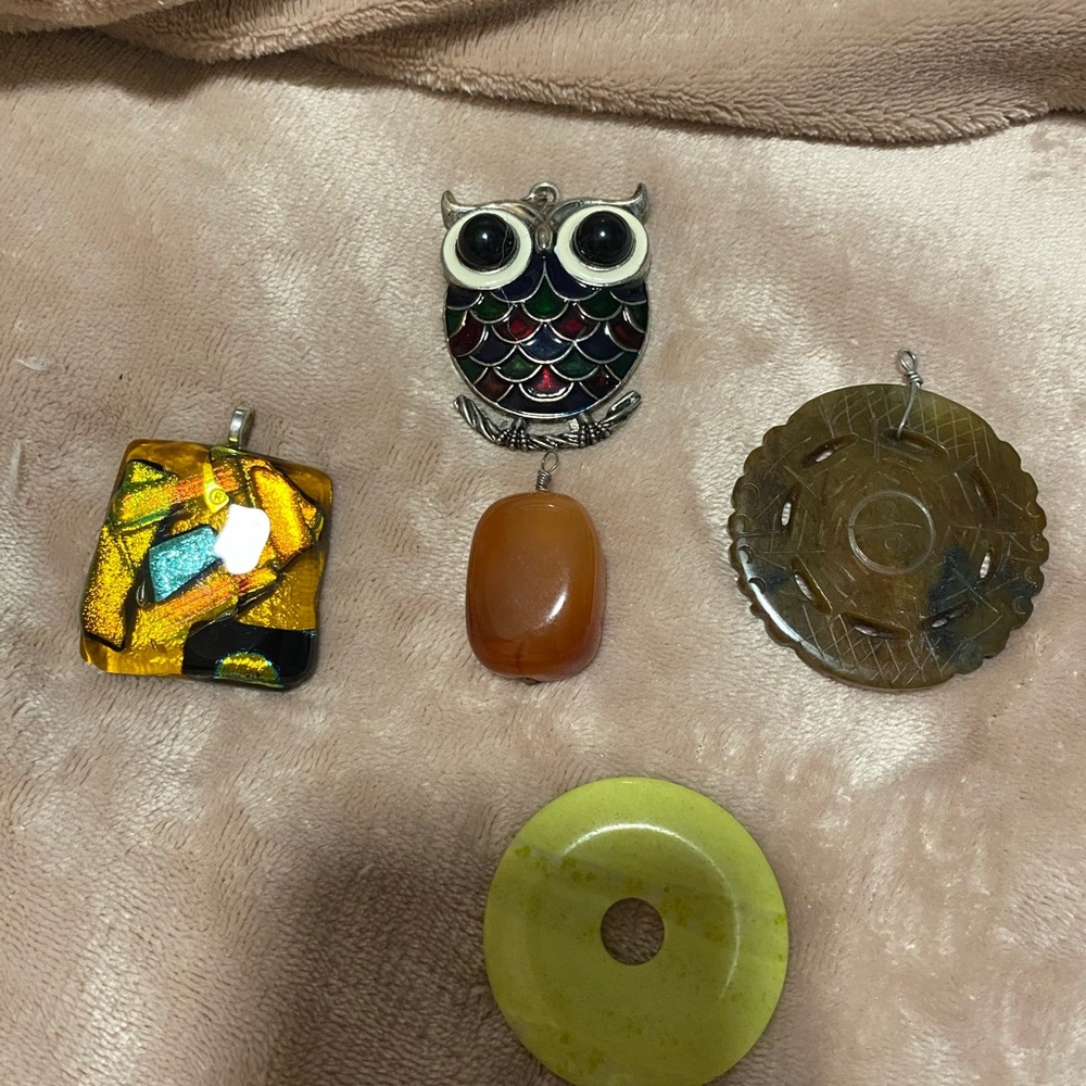 Glass and Stone Pendants Bundle